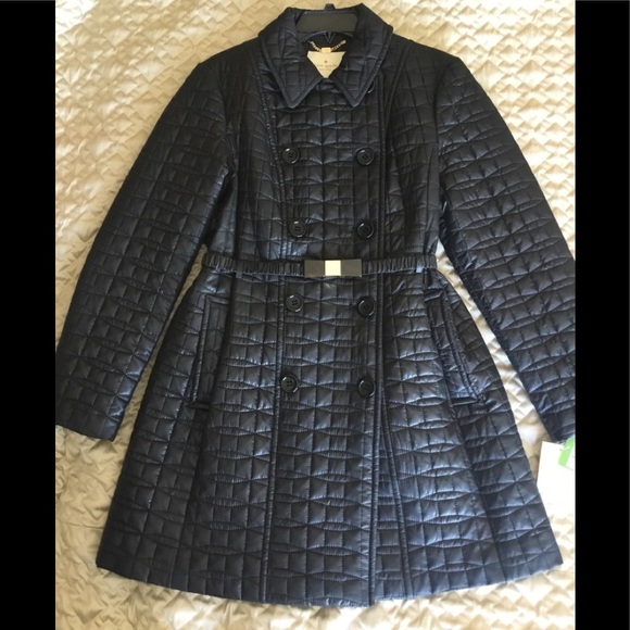 kate spade bow quilted jacket